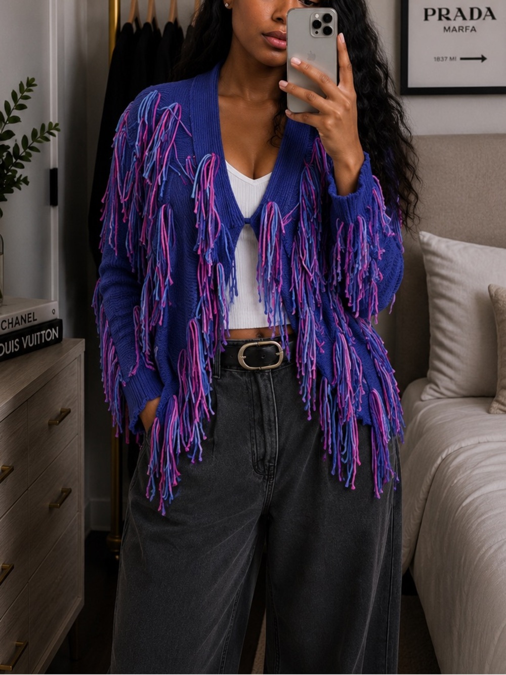Missoni Multi Color Fringe Cardigan  M